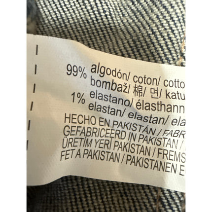 Zara Blue Strapless Tube Bandeau Denim Jeans Crop Top Mini Skirt 2 Pc Set Size S