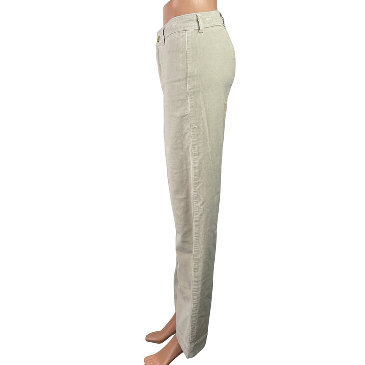 Everlane The Corduroy Women's Cream High Waisted Baggy Wide Leg Pants Size 2
