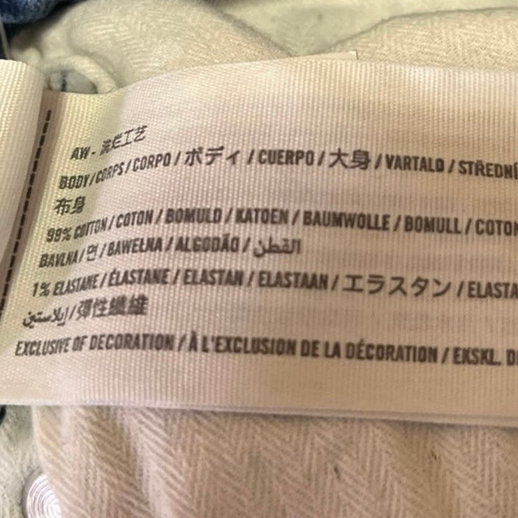 Abercrombie & Fitch 90's Straight Women's Blue Ultra High Rise Denim Jeans Sz 28