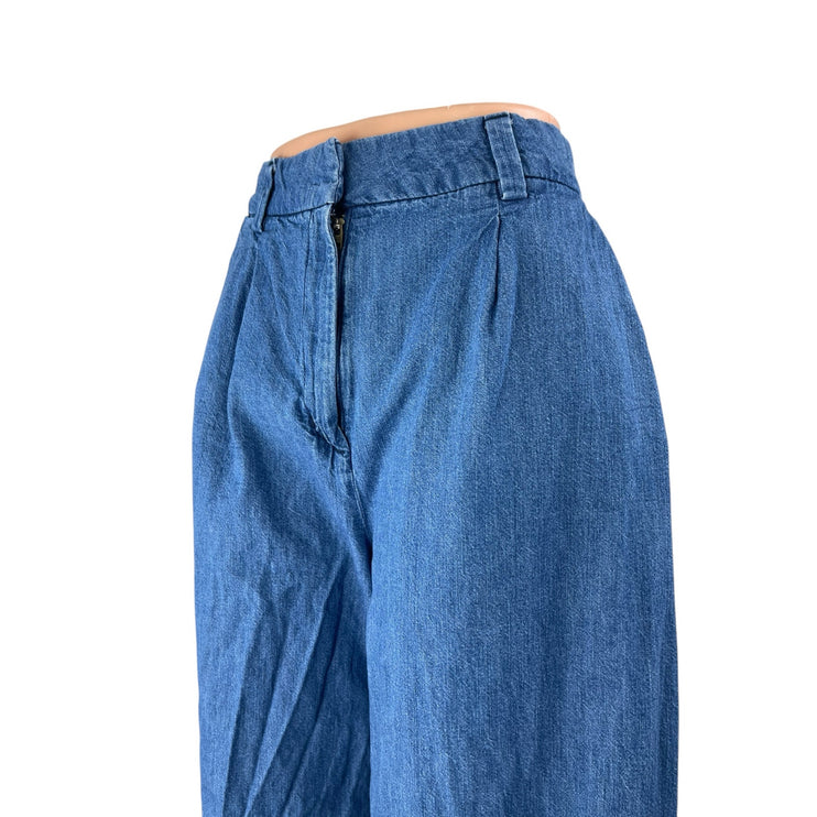 Old Navy Women's Blue Extra High Rise Wide Leg Baggy Denim Jeans Pants Size 10