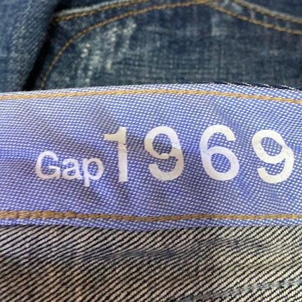 GAP 1969 Always Skinny Women's Blue Distressed Low Rise Denim Jeans Pants Sz 26
