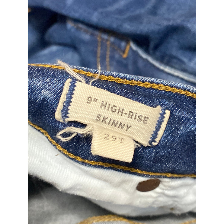 Madewell Women's Blue High Rise Slim Fit Classic Skinny Denim Jeans Pants Sz 29