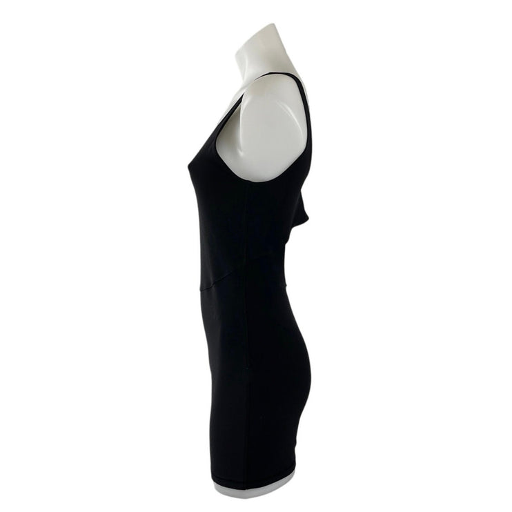 Aritzia Golden LIFE Shake It Black Yoga Athletic Tank Romper Activewear Set Sz M