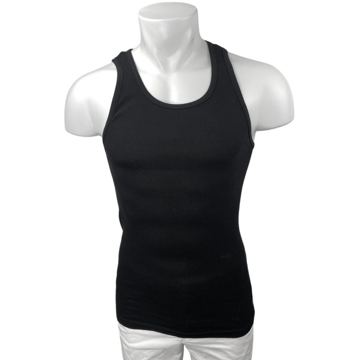 POLO Ralph Lauren Men's Black Rib Knit Classic Sleeveless Muscle Tee Tank Top S
