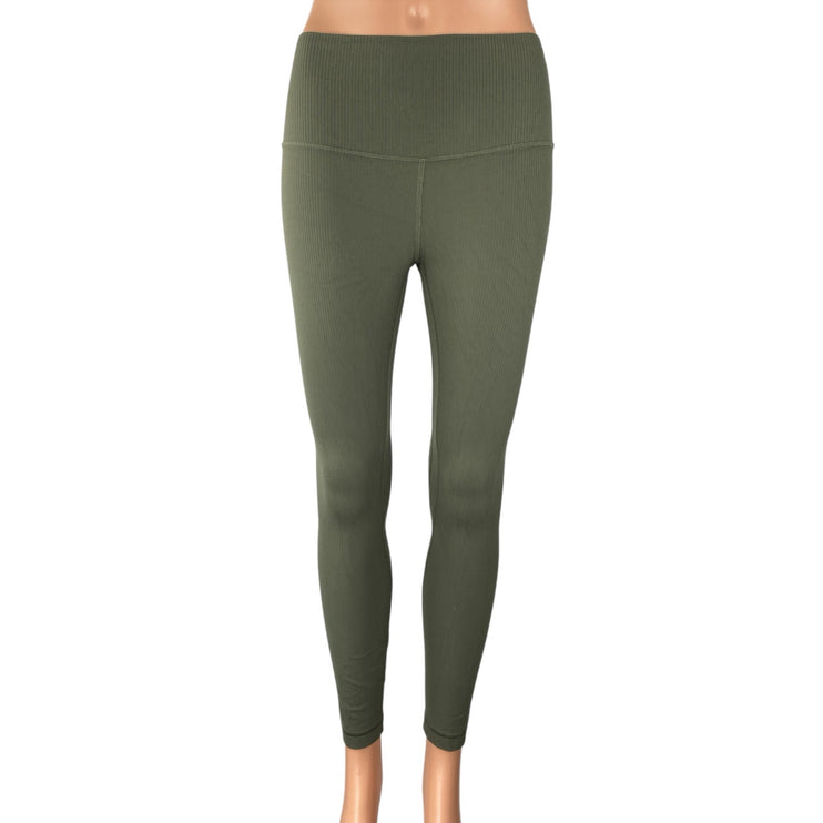 Lululemon Instill Women's Green High Rise Yoga Workout Athletic Leggings Pants 4