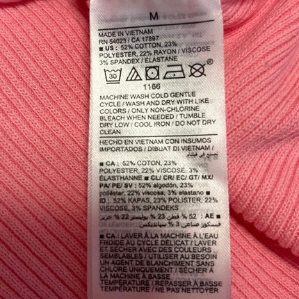 Old Navy Women's Pink Rib Knit Elastic Waist Straight Pencil Maxi Skirt Size M