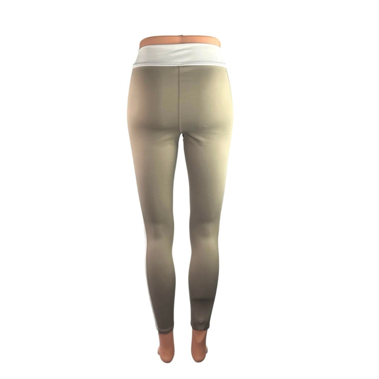 Greyson Divina Beige High Rise Yoga Workout Athletic Activewear Legging Pants M