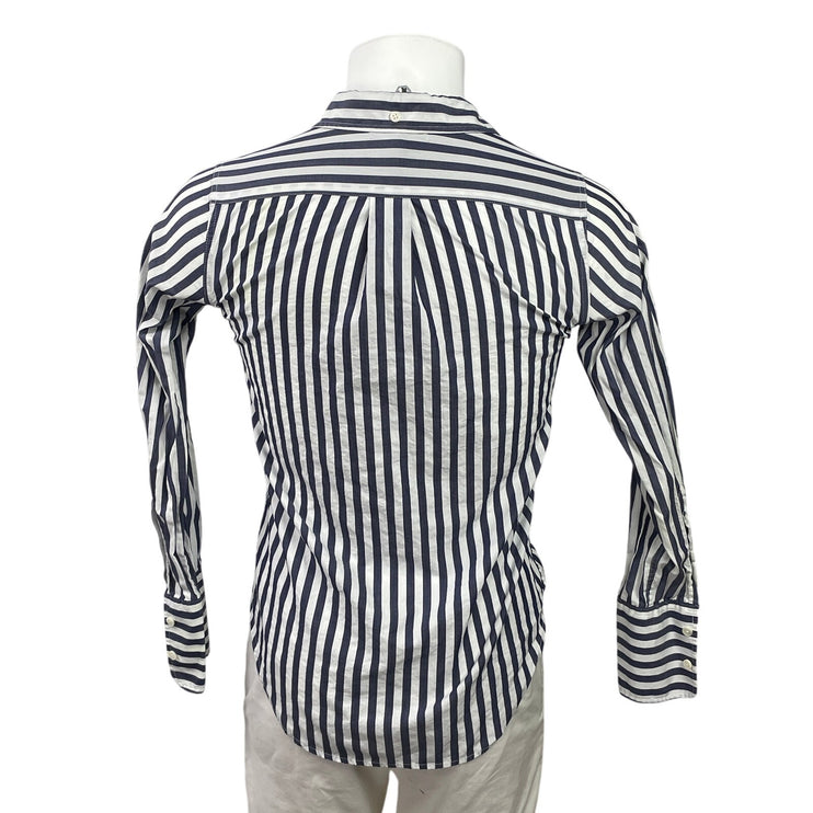 Alex Mill Men's Blue White Striped Pocket Long Sleeve Button Down Shirt Top Sz S