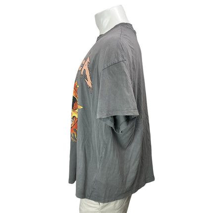 H&M Divided Men's Gray Short Sleeves Metallica Logo Graphic Tee T-shirt Top Sz S