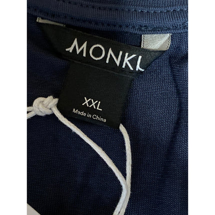 NEW Monki Women's Blue Crewneck Short Sleeve Casual Crop Tee T-shirt Top Sz XXL