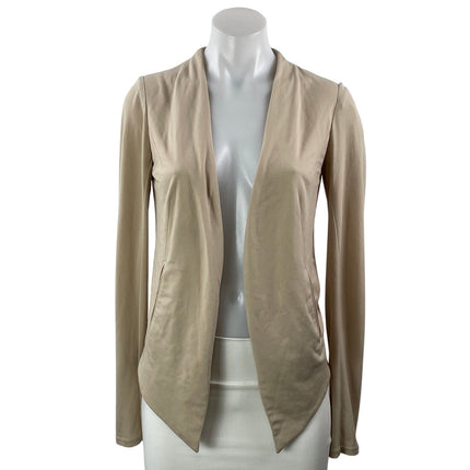 BCBGeneration Women's Beige Tan Long Sleeve Open Cardigan Sweater Top Size S