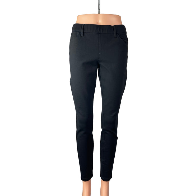 J.Crew Gigi Women's Black Mid Rise Elastic Waist Skinny Trousers Dress Pants 4