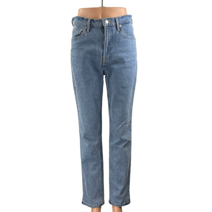 Everlane The Original Cheeky Women's Blue High Rise Straight Denim Jeans Size 26