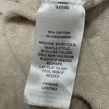 L4th & Union Men's Beige Cashmere Long Sleeve Crew Neck Sweatshirt Top Size XL