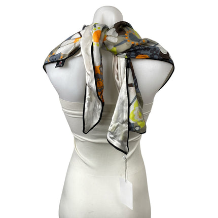 NEW Wrapped Women's Multicolor Floral Neckroll Triangle Wrap Scarf One Size