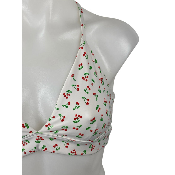 JoyLab Cherry Halter Neck Sleeveless Yoga Athletic Activewear Sports Bra Top S