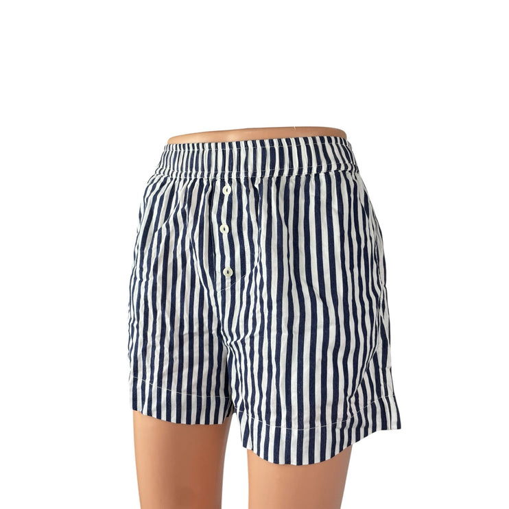 NEW Anthropologie Wren Women's Stripe Yoga Athletic Activewear Boxer Short XXS