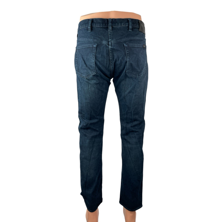 Paul Smith Super Soft Men's Blue Slim Straight Skinny Denim Jeans Pants Size 33