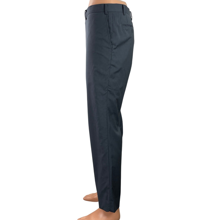 Indochino Men's Dark Gray Mid Rise Straight Chino Khaki Trousers Dress Pants XL