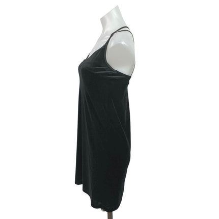 Topshop Women's Black Sleeveless Mini Cami Camisole Tank Flare A-Line Dress Sz 2