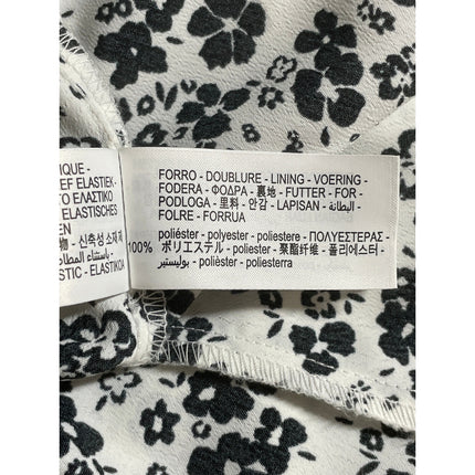 Zara Floral Print Strappy Sleeveless Button Down Midi Cami Flare A-Line Dress M