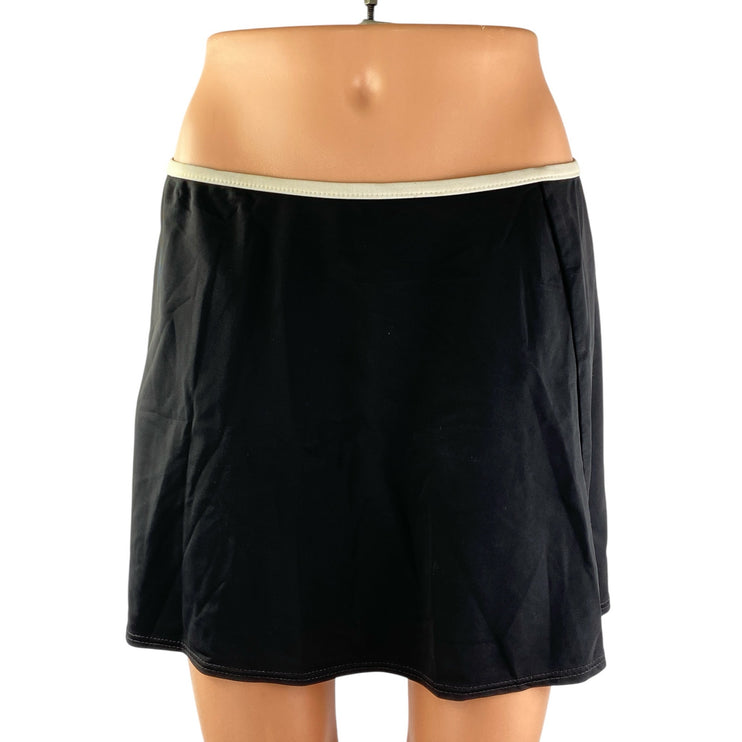 INC International Concepts Black Yoga Golf Tennis Activewear Mini A-Line Skirt S
