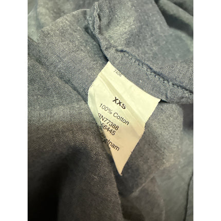 J.Crew Women's Blue Chambray Button Front Long Sleeve Tunic Shirt Top Size XXS