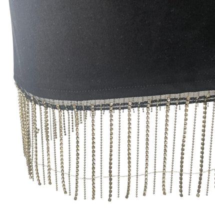 NEW Showpo. Black Shikita Strapless Bandeau Tube Fringe Hem Mini Dress Size 8