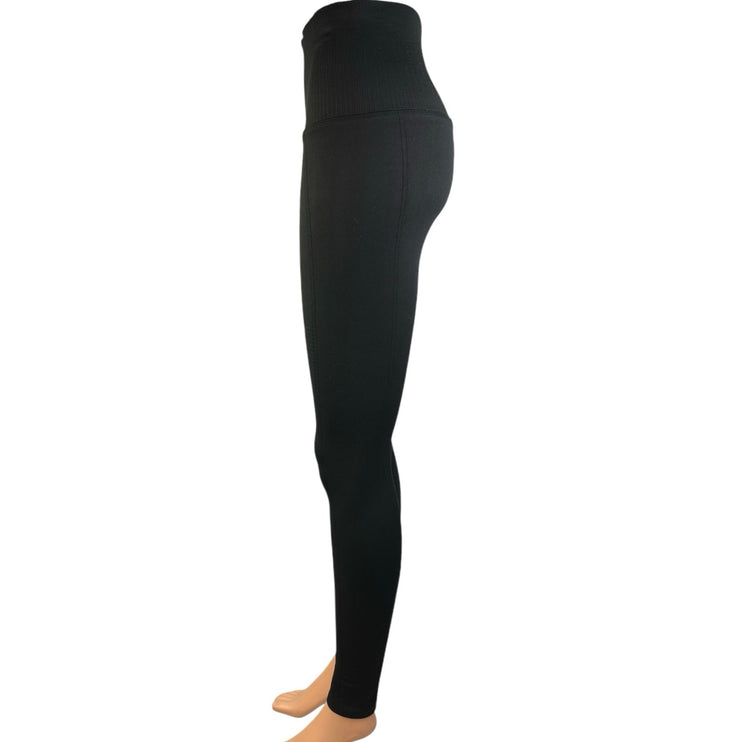 Avocado Black High Rise Stretch Ankle Yoga Workout Athletic Leggings Pants Sz S