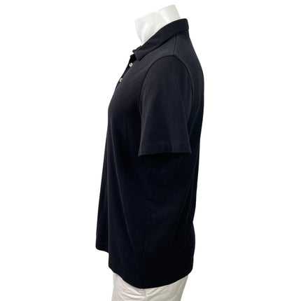 Theory Mens Black Short Sleeve Golf Tennis Casual Collared Polo Shirt Top Size M