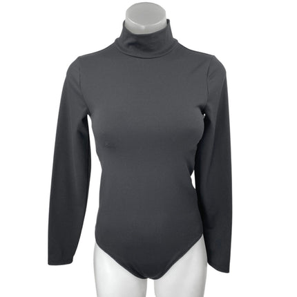 Abercrombie & Fitch Black Long Sleeve Turtleneck Stretch Bodysuit Top Size S
