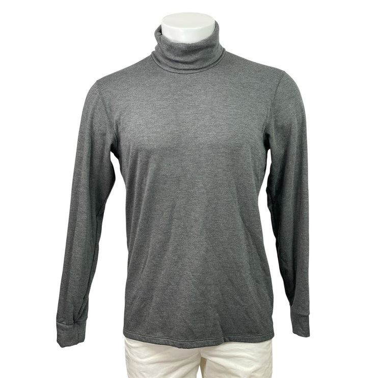 Uniqlo Heat Tech Ultra Warm Mens Gray Turtleneck Long Sleeve Leggings 2 Pc Set M