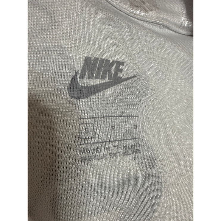 Nike Air Max Women's White Sleeveless Half Zip Boxing Athletic Crop Top Size S
