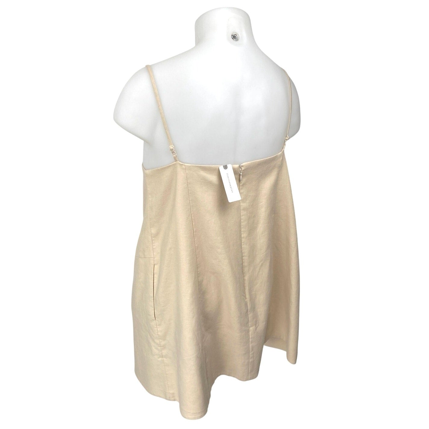 navy blue dress for baby girl NEW Anthropologie Mare Mare Beige Linen Sleeveless Cami A Line Mini Dr –  Brie