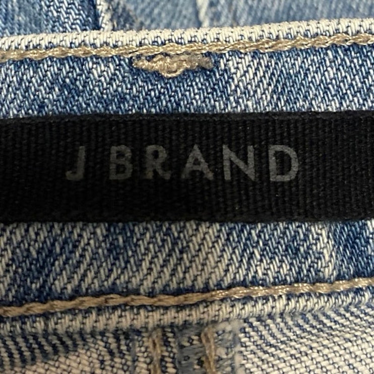 J Brand Women's Blue High Waisted Distressed Casual Skinny Denim Jeans Size 27