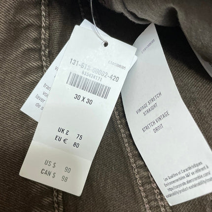 NEW Abercrombie & Fitch Vintage Straight Brown High Rise Denim Jeans Pants Sz 30