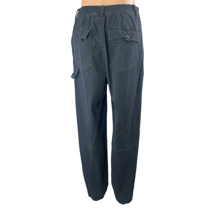 Gap Women's Black High Waisted Straight Leg Carpenter Trousers Pants Size 8 Tall