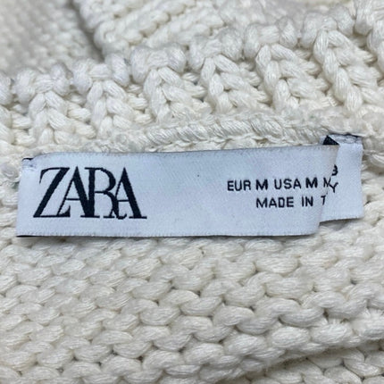 Zara Women's Multicolor Floral Cutout Tie Back Sleeveless Knit Crop Tank Top M