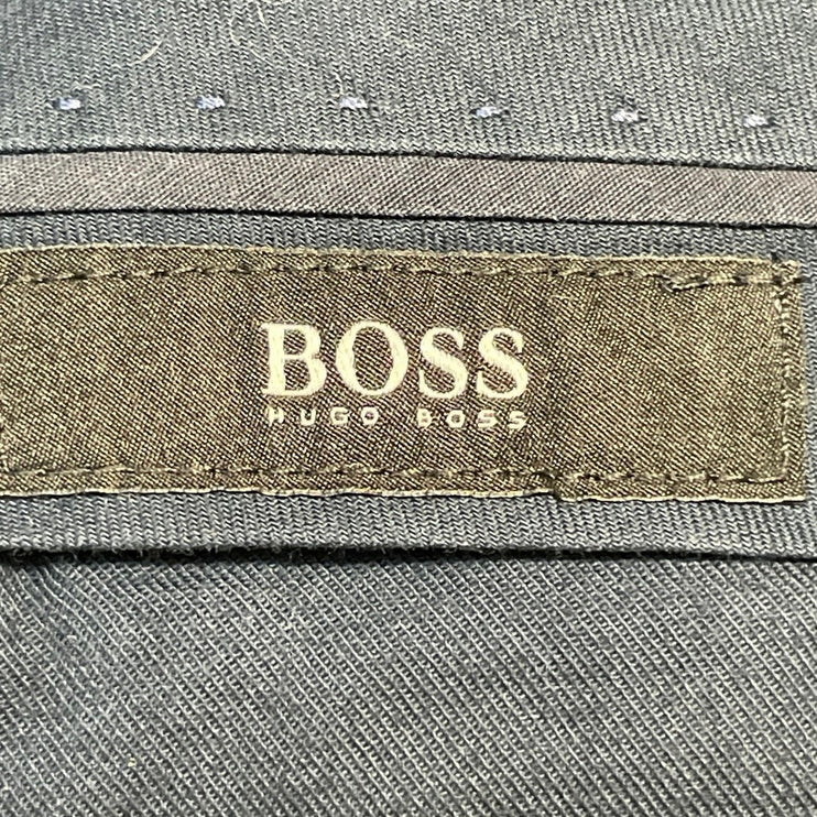 Boss Hugo Boss Men's Black Straight Leg Pleated Trousers Dress Pants Size 32
