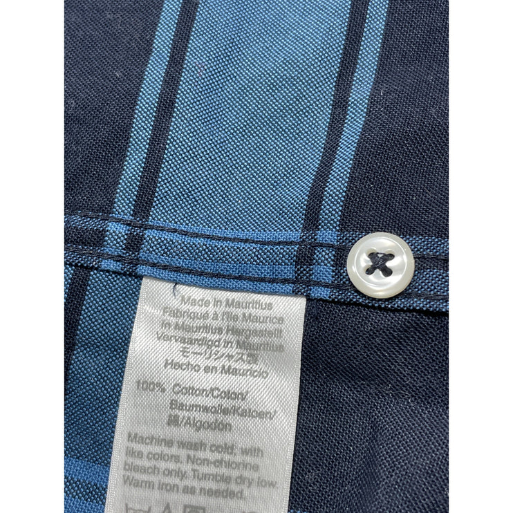 J.Crew Men's Blue Plaid Flannel Slim Oxford Long Sleeve Button Down Shirt Top M
