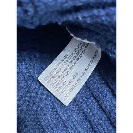 Goodfellow Men's Blue Cable Knit Long Sleeve Button Down Cardigan Sweater Top M