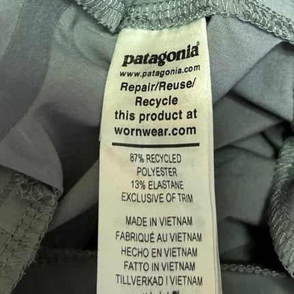 Patagonia Women's Gray Elastic Waist Straight Tapered Windbreaker Sweatpants 10