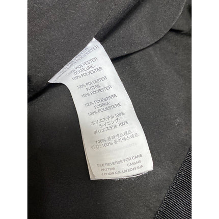 J.Crew Women's Black Pleated High Waisted Back Zip Mini Flared A Line Skirt Sz 6