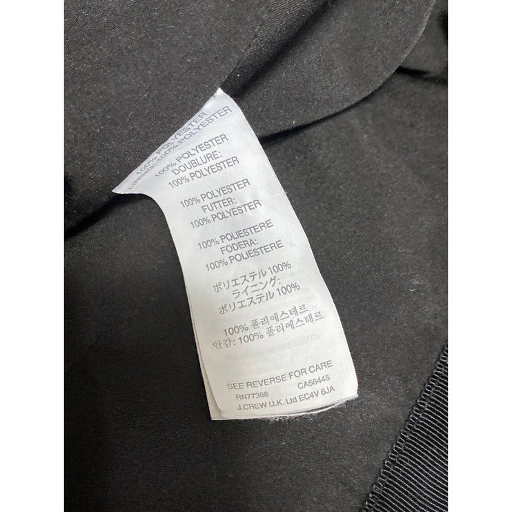 J.Crew Women's Black Pleated High Waisted Back Zip Mini Flared A Line Skirt Sz 6