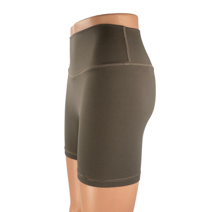 FORM Women's Green Mid Rise Yoga Workout Running Athletic Biker Shorts Size S
