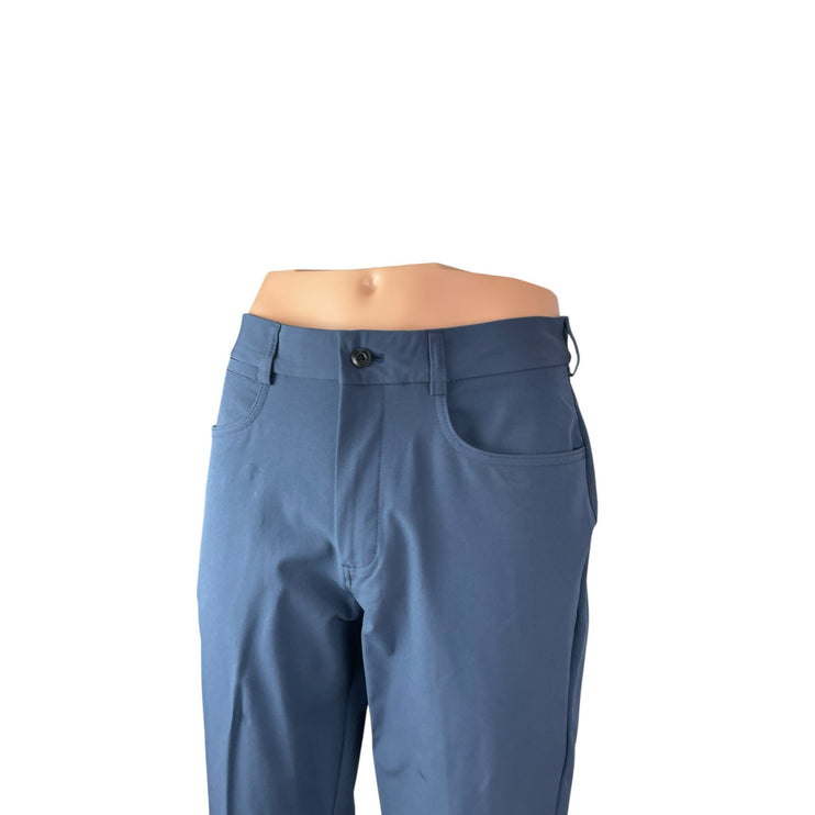 Walter Hagen Men's Blue High Rise Tapered Chino Trousers Dress Pants Sz W32 L32