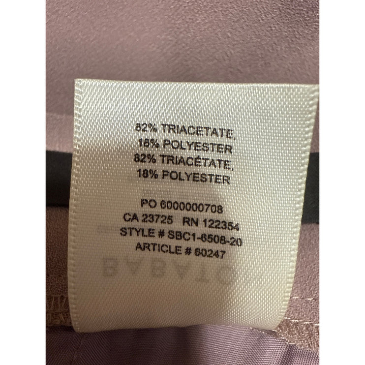 Aritzia Babaton Purple High Rise Pleated Tapered Cropped Trousers Pants Size 4