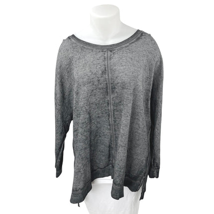 Caslon Women's Black Knit Long Sleeve Scoop Neck Sweatshirt Sweater Top Size 3X