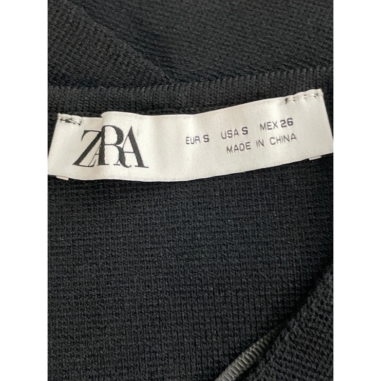 Zara Women's Black Sleeveless V Neck Button Down Waistcoat Suit Vest Tank Top S