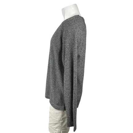 NEW Weatherproof Men Gray Knit Textured Crew Neck Long Sleeve Sweater Top Size L